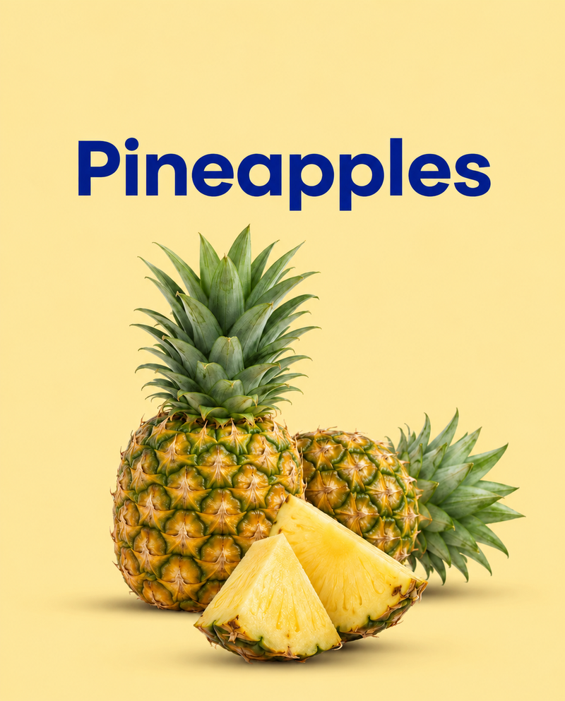 Pineapple, Golden, Single Piece